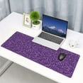 thumbnail image 4 of Rocae Purple Glitter for Gaming Mouse Pad, Mouse Pad Large, Office Computer Keyboard Mousepad, Keyboard and Mouse Pad with Stitched Edges,31.5 x 11.8 in, 4 of 5