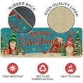 thumbnail image 4 of Christmas Kitchen Mats Set of 2 , Christmas Kitchen Rugs and Mats Farmhouse Snowman and Gnome Mats for Floor,Bathroom, Decorative Kithcen Christmas Decorations for Home 17x29 Inch-17x47 inch, 4 of 6