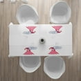 thumbnail image 3 of Ambesonne Anime Place Mats Set of 4, Lady Holding a Red Heart Art, Standard Size, White Pink and Red, 3 of 4