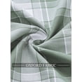 thumbnail image 3 of sogami Men's Casual Oxford Shirt Long Sleeve Checkered Button Down Shirt, 3 of 5