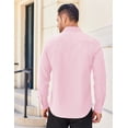 thumbnail image 4 of COOFANDY Men's Long Sleeve Casual Button Down Shirts Untucked Shirts for Men Regular Fit Dress Shirt, 4 of 11