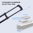 thumbnail image 4 of Tignapoo Compact 5-Wheel Folding Hand Truck with Ergonomic Handle for Urban Living, Lightweight Aluminum Alloy Frame, Easy Storage & Transport, Black Medium Size, 4 of 6