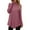 Pinks, variant on Ribbed Knit Sweatshirts Women Travel Casual Mock Neck Long Sleeve Solid Color Tunic Sweatshirt Soft Comfy Fleece Loose Sweaters Tops