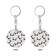 thumbnail image 2 of Naloa Cute Panda Print Round Keychain Keychain Key Ring, Key Tag, Key Chain Bulk for Gift Accessories (Round), 2 of 7