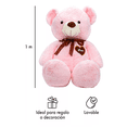 thumbnail image 4 of Oso De Peluche Teddy Grande Abrazable Corazón 1 Metro rosa, 4 of 4