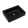 thumbnail image 4 of Voltaire Ceramic Rectangle Vessel Sink, Matte Black, 4 of 10