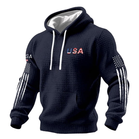 Men's American 250th Anniversary Hoodies Patriotic American Flag 250 Anniversary Usa Shirt American 1776-2026 250th Birthday Mens Active Fit Fashion Pullover Tops
