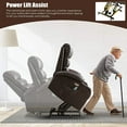 thumbnail image 2 of Power Lift Recliner Chairs for Elderly PU Leather Massage Recliner Sofa Chair Comfy Home Theater Seat, 2 of 7