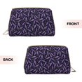 thumbnail image 3 of Rateoe Lavender Flowers for Travel Makeup Bag,Large Capacity Cosmetic Bags for Women,Waterproof Portable Pouch Open Flat Toiletry Bag Make up Organizer, 3 of 8