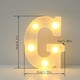 thumbnail image 2 of Letras LED del alfabeto, letras de plástico blanco A-M, 26 luces LED del alfabeto inglés G, 2 of 3