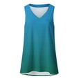 thumbnail image 3 of gbyLJF Plus Size Tank Tops for Women Loose Fit V Neck Flowy Sleeveless Summer Shirts Lightweight Spring Casual Vacation Blouses, 3 of 6