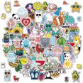 thumbnail image 1 of BEMS-Paquete de pegatinas impermeables, 100 pegatinas de vinilo de animales lindos mezclados, 1 of 5