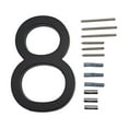 Large 5 6 modern floating house door numbers 12mm brushed stainless