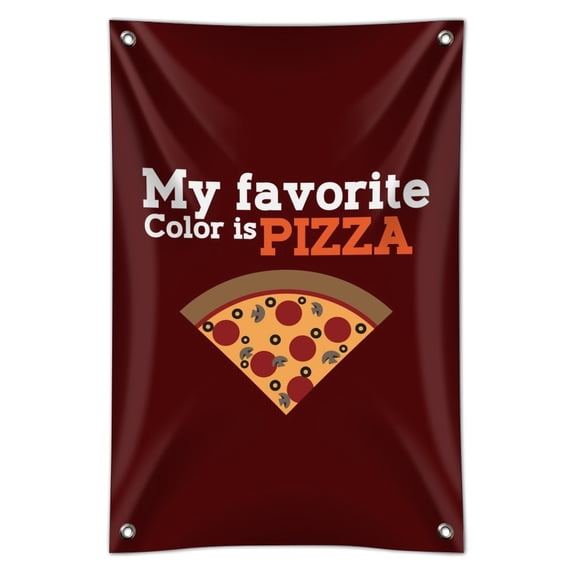 My Favorite Color is Pizza Home Business Office Sign
