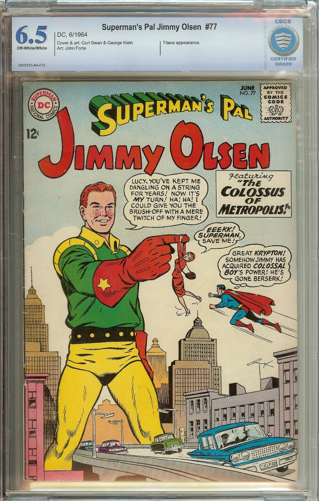 Superman's Pal Jimmy Olsen #77 CBCS 6.5