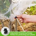 thumbnail image 4 of Nvzi Paquete de 2 bolsas de protección de frutas con cordón, red de protección para tomates, bolsas de red de barrera para plantas de jardín para verduras, frutas y flores (3,28 x 3,28 pies), 4 of 5