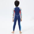 thumbnail image 4 of Naiovety Trajes de neopreno de 2,5 MM, traje de buceo a prueba de frío, traje de neopreno para niños, pantalones largos de manga larga, traje completo Deportes acuáticos azul marino METRO Naiovety OD003648-02, 4 of 6