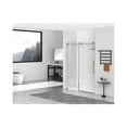 thumbnail image 3 of Elegant Kitchen & Bath SD101-6076BNK Tempered Glass & Metal Shower Door, Brushed Nickel, 3 of 8