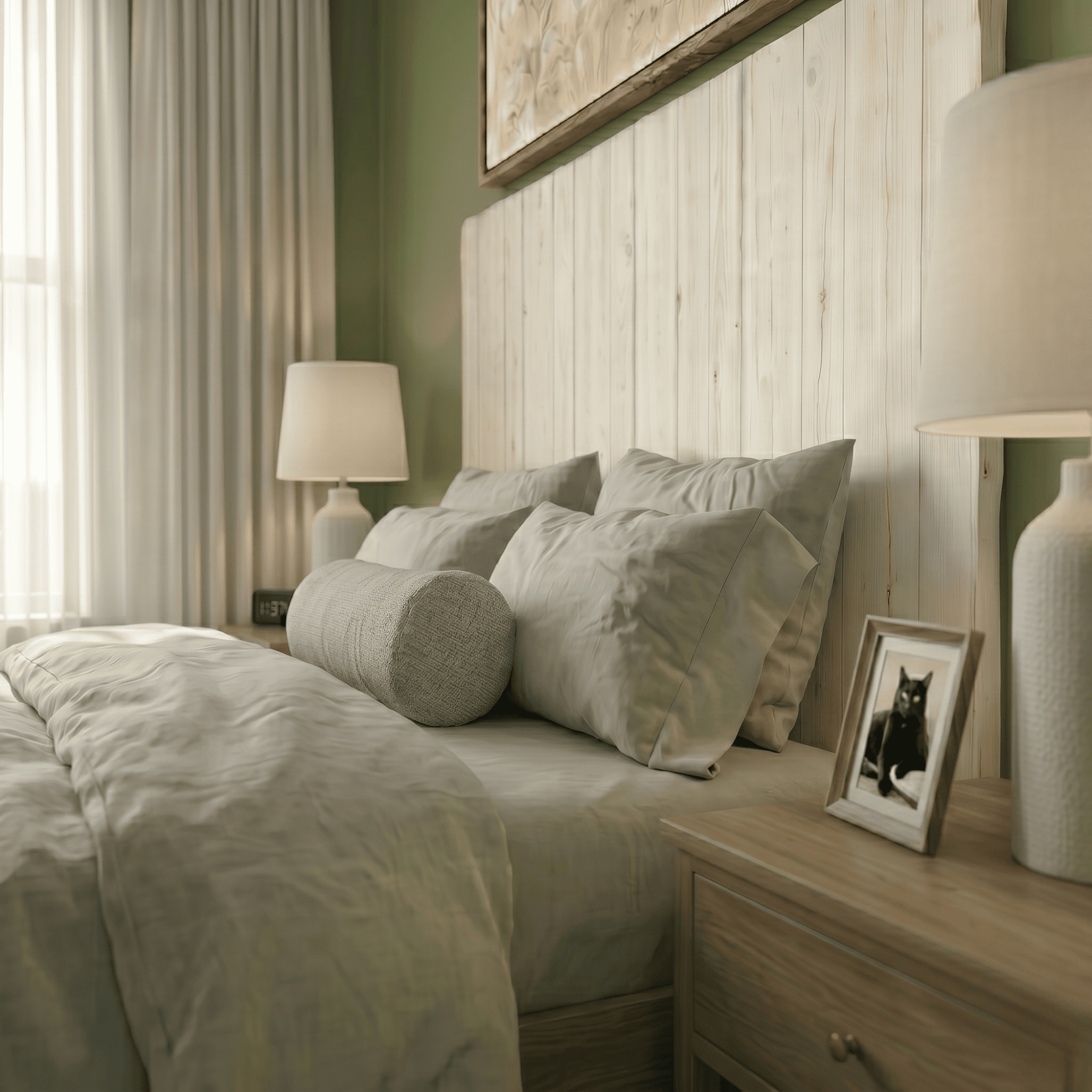 Barn Walls Solid Wood Headboard, Twin Size - White Coastline