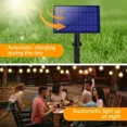 thumbnail image 3 of DAYBETTER 50ft Solar Outdoor String Lights, ST38 Patio Lights with 12 LED Bulbs, Dimmable & 8-Mode Remote Control, Waterproof for Porch, Garden, Bistro, Backyard Decor, 3 of 5