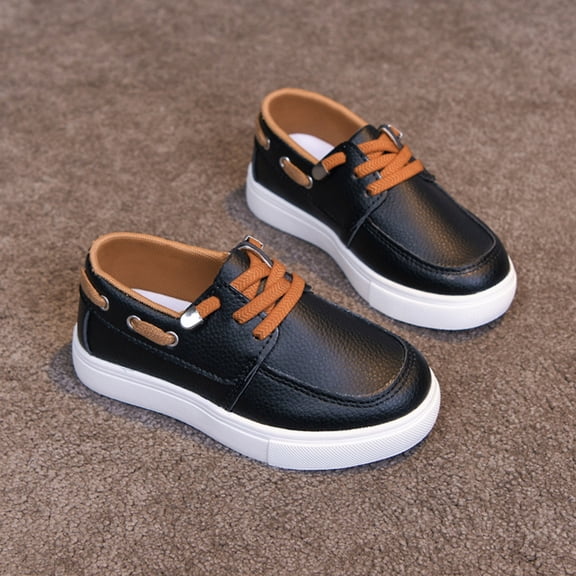 Baby Boy's Leather Lace-Up Shoes Casual Board