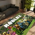 thumbnail image 3 of LaModaHome Non-Slip Rug Roblox Design Rug: Popular Animation Theme Washable Mat Child Stain Resistant Living Room Kitchen Carpet - Size: 4,9X3,3ft(150X100cm), 3 of 5