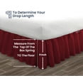 thumbnail image 5 of SGI Bedding 9 Inch Ruffled Bed Skirt | Microfiber Bed Skirt | Fade Resistant, Wrinkle Free, Anti-static, Decorative, Extra Storage Space, Clutter-Free |California King, Burgundy, 5 of 8