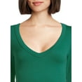 thumbnail image 5 of No Boundaries Juniors V-Neck Seamless Tee, Sizes XS-XXL, 5 of 5