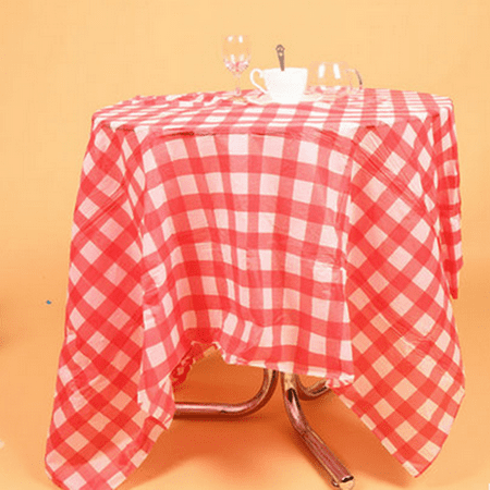 tablecover gingham tablecloth disposable