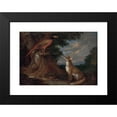 thumbnail image 2 of Anton Enzinger 18x14 Black Modern Framed Museum Art Print Titled - Fox and Pheasant in Landscape, 2 of 5