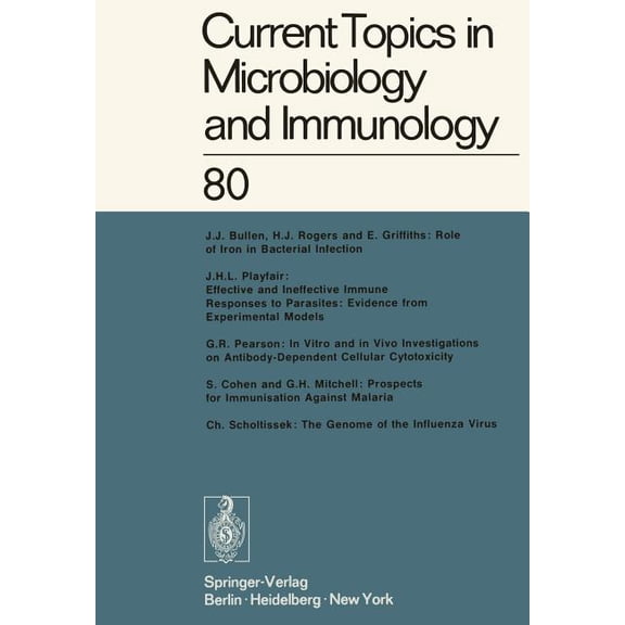 Current Topics in Microbiology and Immmu Current Topics in Microbiology and Immunology: Volume 80, Book 80, (Paperback)