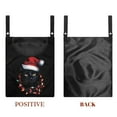 thumbnail image 7 of SEANATIVE Christmas Black Cat Clothespin Storage Bags Soft Laundry Clothespin Bag Home Decor Clothespin Bag with Large Opening Hanging Storage Organizer for Outdoor, 7 of 7