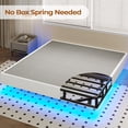 thumbnail image 7 of King Size Floating Bed Frames with LED Lights, Meral Platform Bed with Fabric Cover, Solid and Stable, Noise Free, No Box Spring Needed, 7 of 7