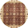 thumbnail image 1 of Ahgly Company Tapis d'Intérieur Ronds Abstraits Orientaux Rouges, 4 Pieds Rond, 1 of 6