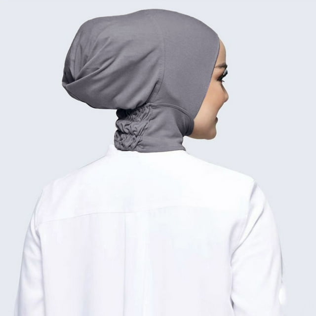 PEIXUN Bavoir Musulman Femme Décontracté Couleur Unie Élastique Haute Élasticité