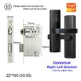 thumbnail image 2 of Smart Door Lock Tuya APP Fingerprint Digit Intelligence Electric 5 Unlock Method Support 8 Language Voice, 2 of 4