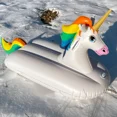 thumbnail image 4 of Sled Unicorn Snow Tube Inflatable 49 inches Long One Person snow and water Rider for Kids by Jet Creations FUN-UNICORNM, 4 of 7