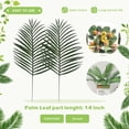 thumbnail image 5 of 12 Piezas de Hojas Palma Artificiales Plantas Falsa Frondas Tropicales Grandes Planta Verde para Fiesta Hawaiana, 5 of 5