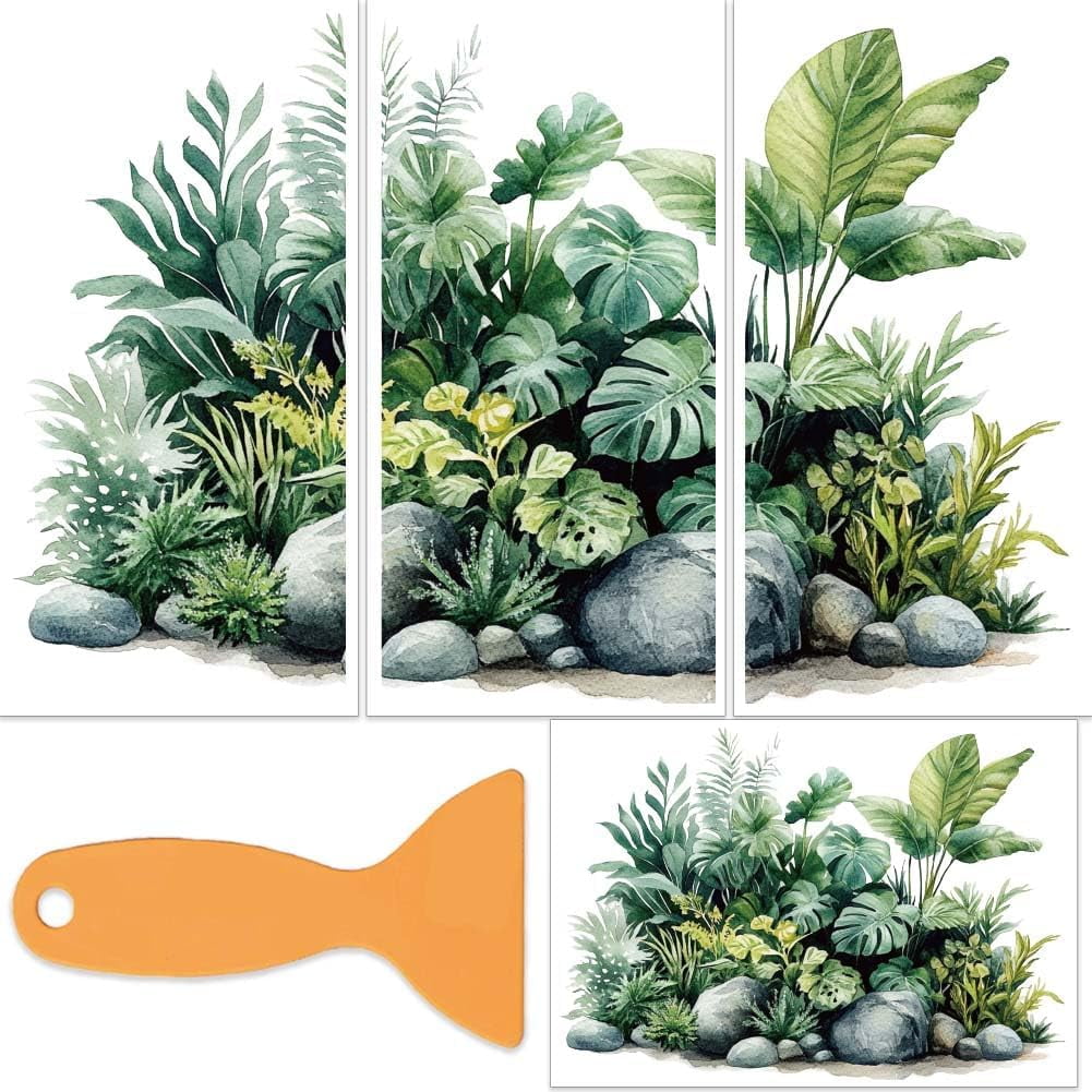 3pcs/Set Tropical Leaves Rub on Transfers