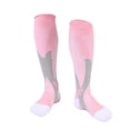 thumbnail image 2 of SPRING PARK Stretchy Color Block Compression Socks Circulation For Medical Running Hiking Cycling, 2 of 4