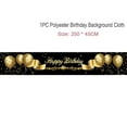 thumbnail image 4 of LUUFILx Black Gold Happy Birthday Party Backdrop For Photo Black Happy Birthday Adult Theme Party Decoration Supplies DIY Backdrops, 4 of 7