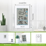 BALDR Wireless Indoor & Outdoor Thermometer Hygrometer (White)