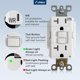 thumbnail image 5 of GFCI Outlet Amico, 20 A, 125 V, 24 unidades, resistente a la intemperie, color blanco, 5 of 8