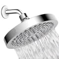 thumbnail image 1 of Fixed Shower Head - High Pressure Rain - Luxury Modern Chrome Look - Easy Tool Free Installation - The Perfect Adjustable Replacement for Your Bathroom Shower Heads, 1 of 5