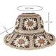 thumbnail image 5 of Straw Sun Hat Foldable Packable Wide Brim Summer Beach Hat Crochet Bucket Hat for Women, 5 of 5