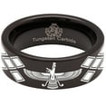 thumbnail image 5 of Faravahar Tungsten Carbide Ring, 5 of 9