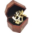thumbnail image 6 of Brass Nautical Buy Marine Navigation Antique Navigation Sextant - with Wooden Box, 6 of 6