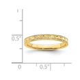 thumbnail image 3 of 14K Yellow Gold Polished Floral Band Ring, 3 of 4