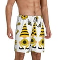 thumbnail image 2 of Fotbe Sunflower Gnome Pajama Shorts for Men, Men's Pajama Bottoms, Sleepwear,Short Pajama Pants-Large, 2 of 9