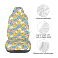 thumbnail image 3 of Lsque Colorful Duck Pattern Car Seat Covers for Front Seats , Waterproof Seat Covers for Cars, Sporty Front Seat Covers,Car Seat Cover Protector Front Seats, 3 of 5